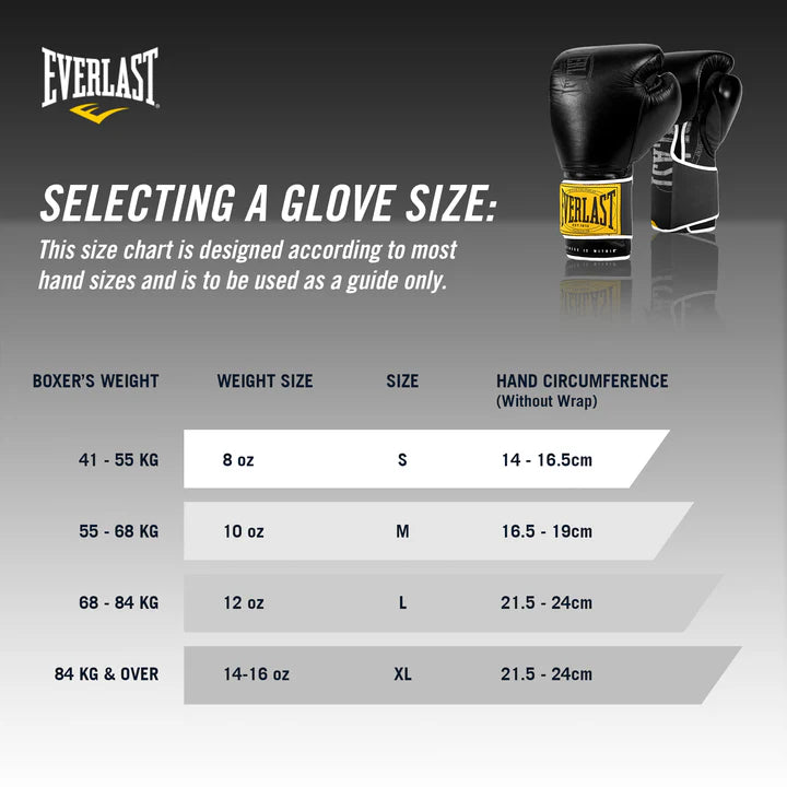 Everlast 1910 Classic Training Gloves - Black