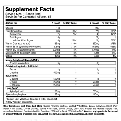 MUSCLETECH CELL TECH CREATINE FRUIT PUNCH - 2.7kgs