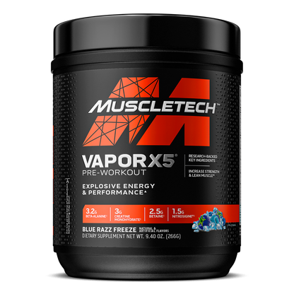 MuscleTech Vapor X5 Blue Razz Freeze 266g