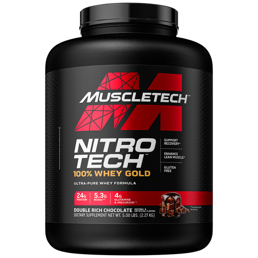 MUSCLETECH NITRO-TECH 100% WHEY GOLD DOUBLE RICH CHOCOLATE 2.27kg