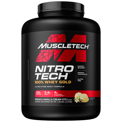 MUSCLETECH NITRO-TECH 100% WHEY GOLD FRENCH VANILLA 2.27kg